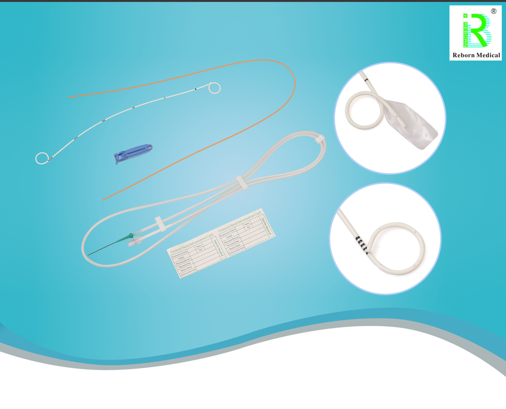 Ureteral Pigtail Stent Hydrophilic Coating Big Lumen With Multiple Holes